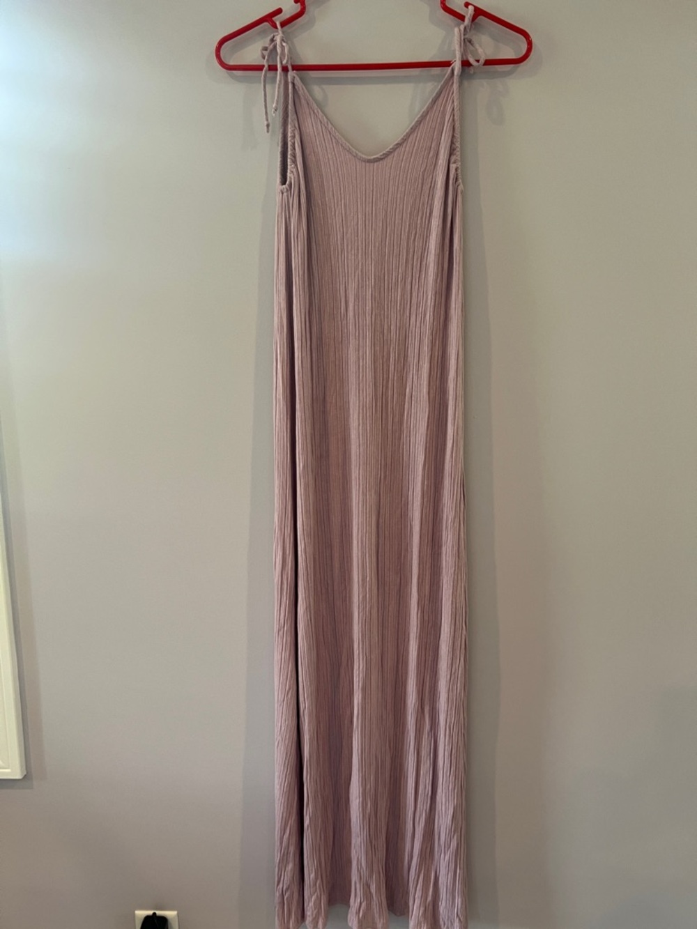 Rolla Coster Dusty Mauve Tie-Shoulder Maxi Dress